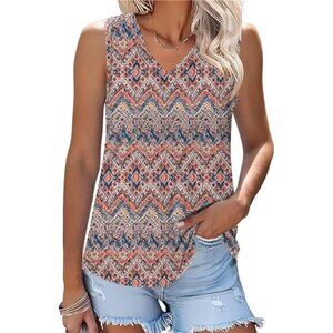 Womens Tank Tops Summer V Neck Sleeveless Shirts for Women Loose Casual